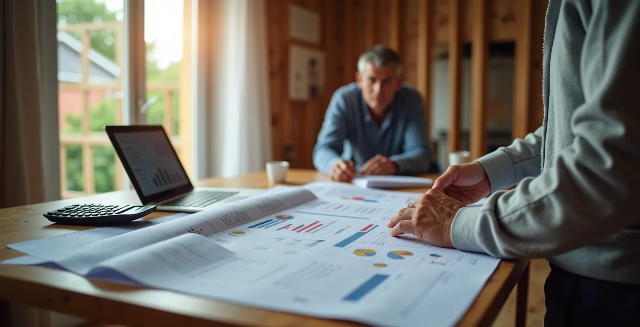 Propriétaire bailleur calculant la rentabilité de sa rénovation énergétique locative