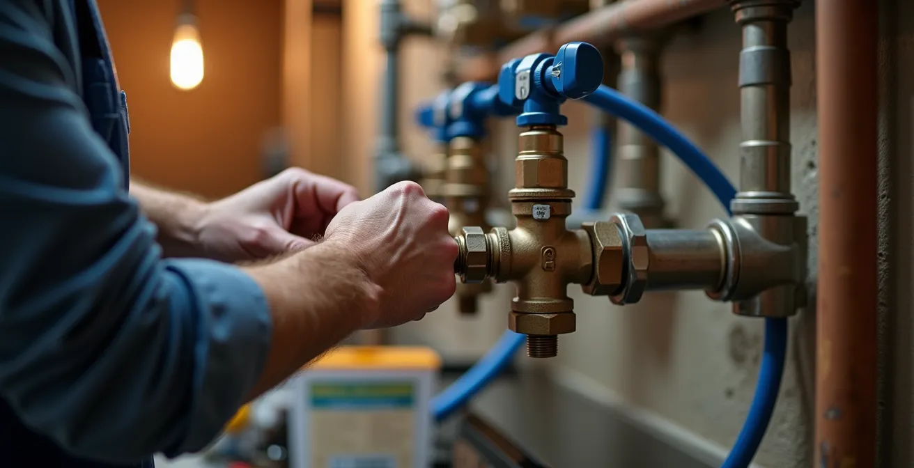 Système de distribution en pieuvre avec nourrice centrale et départs individuels